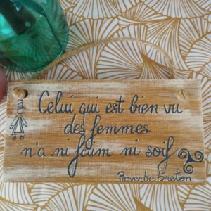 Plaque décorative dicton breton